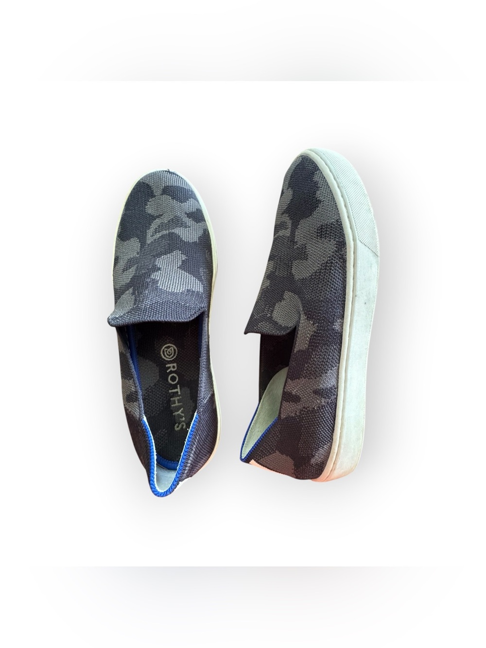 Rothy's women’s Slip-On Sneakers in Black Camouflage